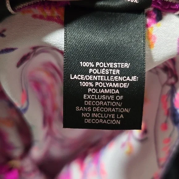 Victoria's Secret Floral & Purple Lace Nightgown Size Medium - Picture 7 of 7